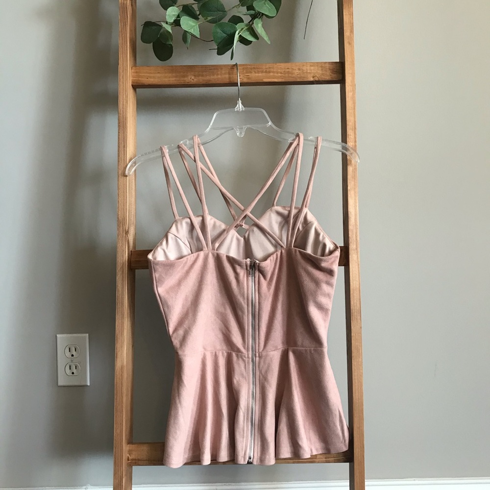Pink Peplum Tank - Picture 2 of 2